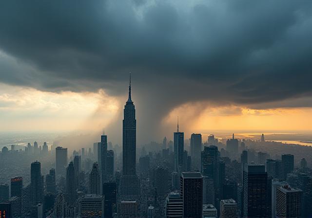 A stormy weather landscape representing unforeseen events
